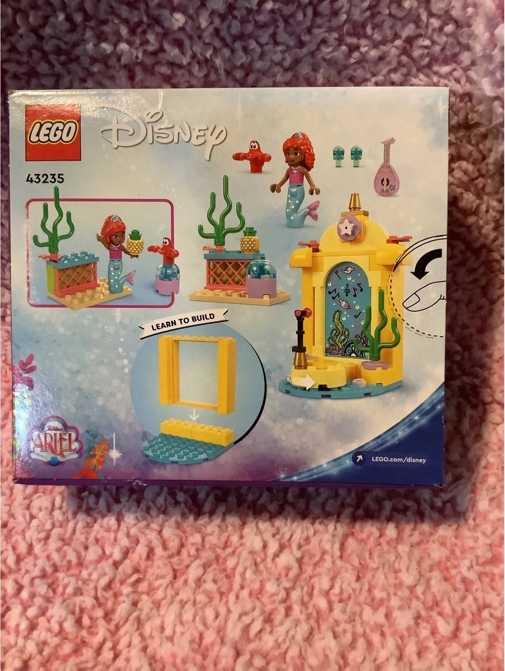 LEGO Disney Ariel's Music Stage Building Toy Set 43235, 60 pcs